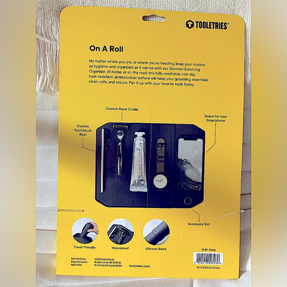 Tooletries Silicone Grooming Organizer Mat & Scalp Massager - New - Picture 3 of 6